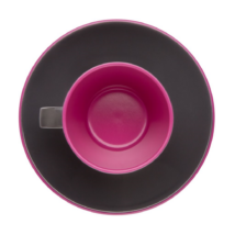 Gimex Espresso kávés készlet 2 főre, fekete viola, melamin műanyag