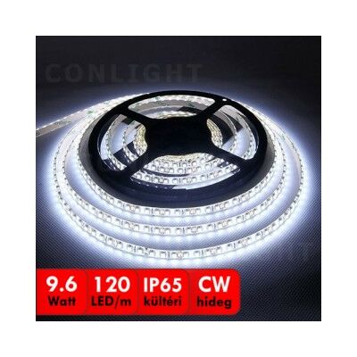 LED szalag kültéri 120 CW IP65 magas fényű 5 méter